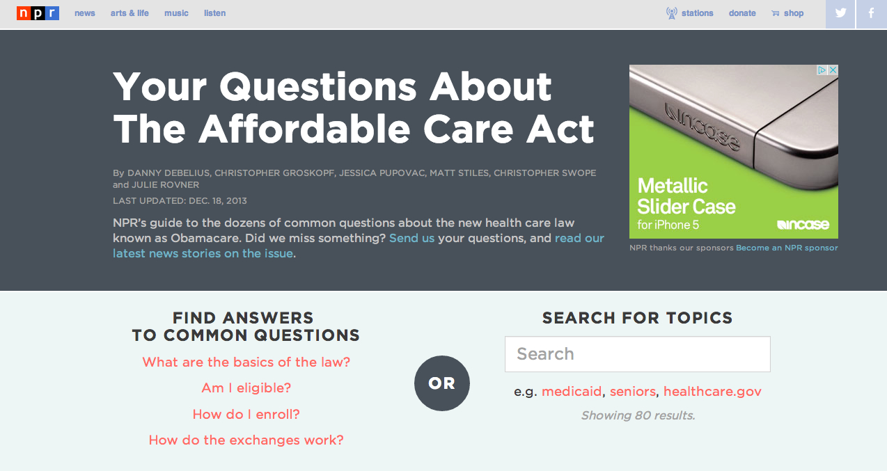 NPR's Health Care Reform App