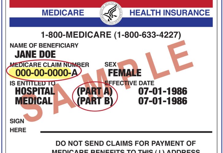 Picture of a Medicare Card