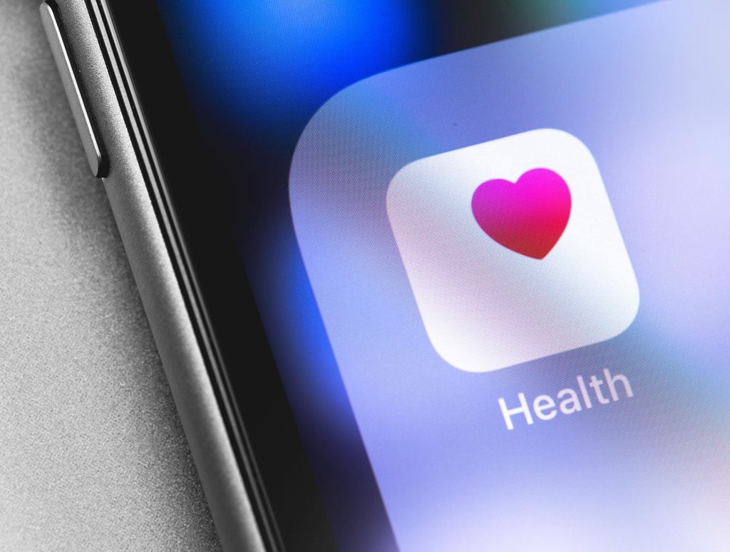 Health icon on an Apple iPhone